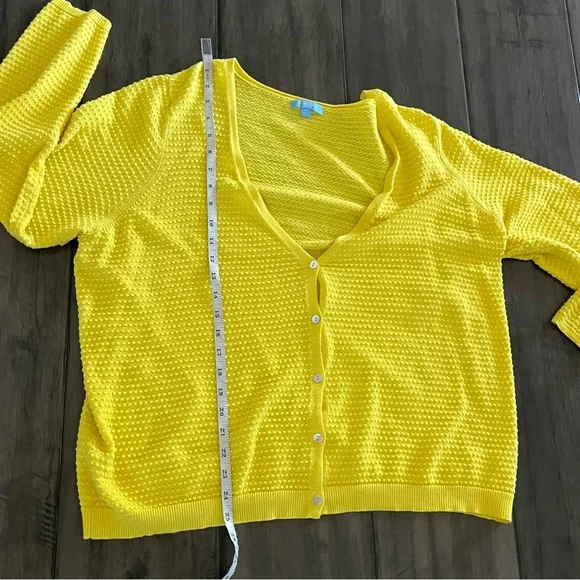 Draper James RSVP Sunny Yellow Cardigan - Size 2X - Picture 12 of 15